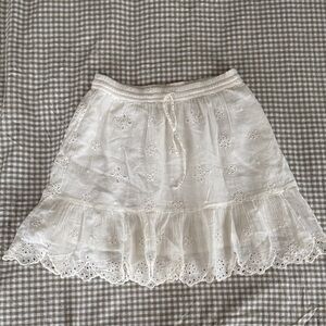 Aerie Cream Mini Skirt